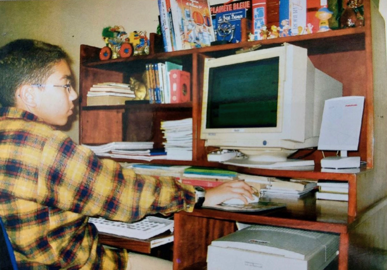 Yours truly somewhen in the early 2000s - Photo by Najib Mustapha Kamali.